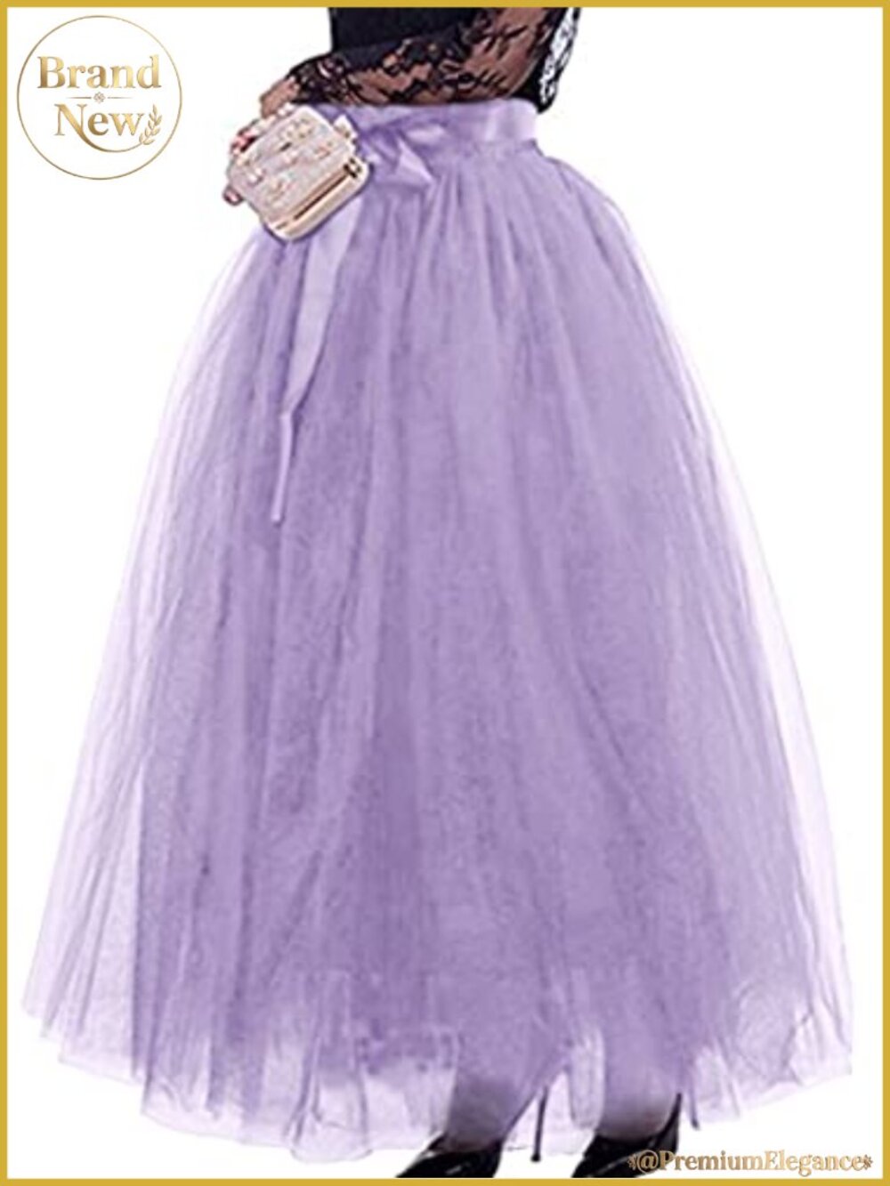 Plus Size Tutu Tulle Maxi Skirt Lace Up Wedding Party